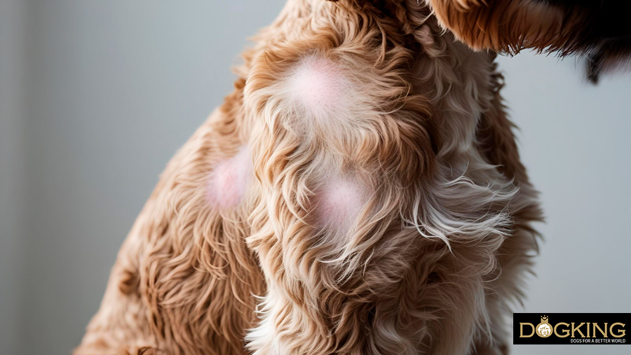 Dog with alopecia