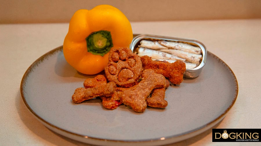 Galletas de sardinas y pimientos