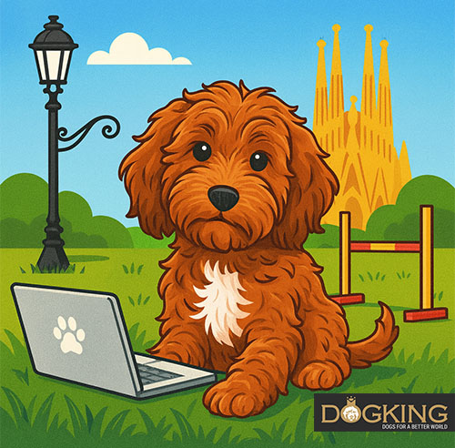 Artistic illustration of a dog.