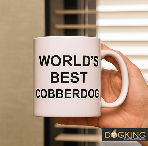 Mug with the phrase 'World’s best dog'.