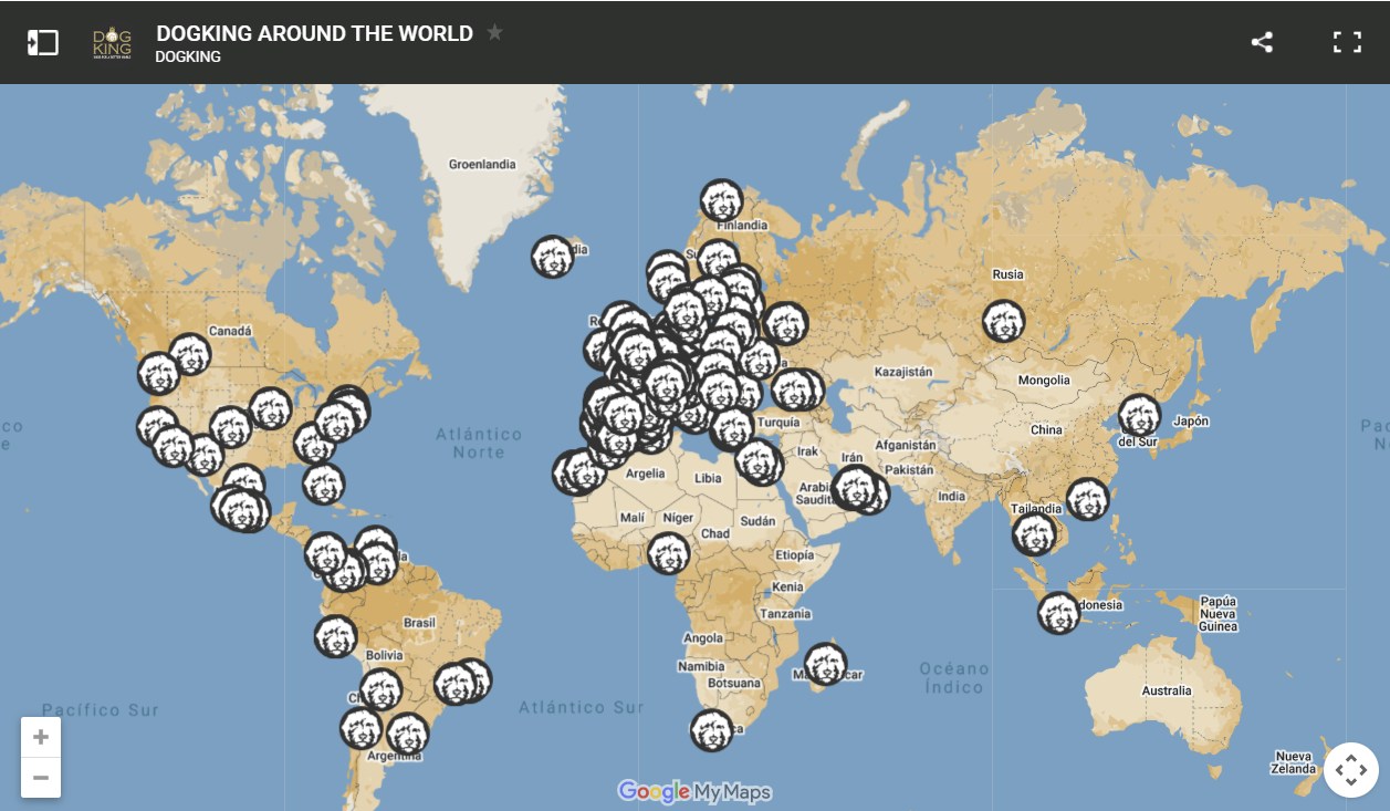 Australian Cobberdog World map of DOGKING Australian Cobberdog puppy deliveries worldwide