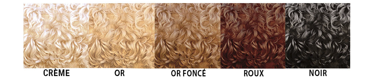 Palette de couleurs de pelage pour chien Australian Cobberdog