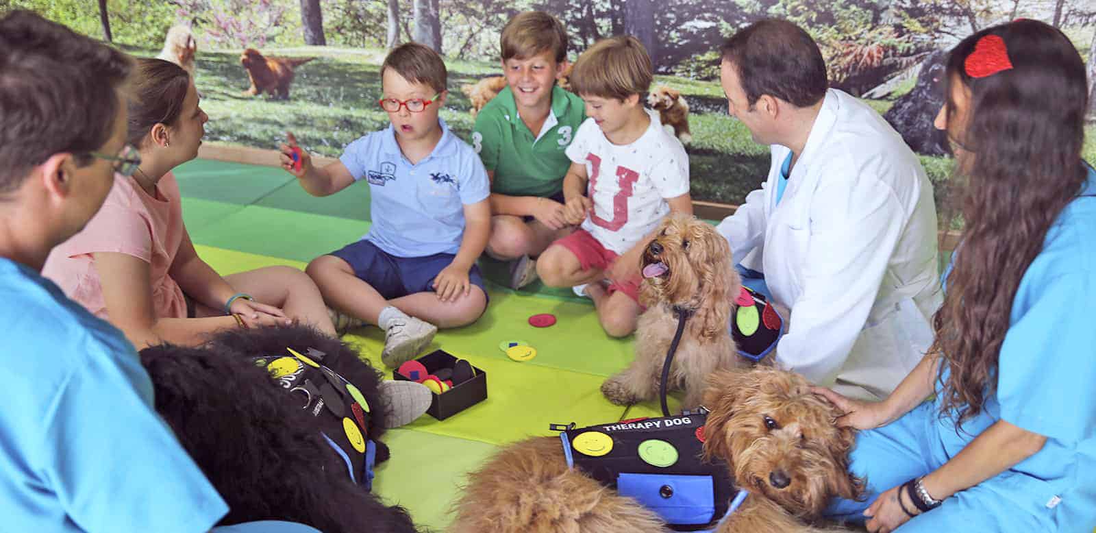 Therapiehunde und Kinder