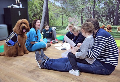 Terapia asistida con perros para niños