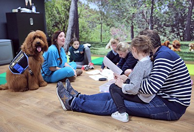 Thérapie assistée par chien pour les enfants